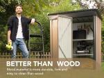 AJUNION Modern Design 5x3ft Metal Garden Shed Single Lockable Doors 61.2" Doors