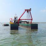 16 Inch 5000m3/h Floating Gold Dredge 20m Digging Machine