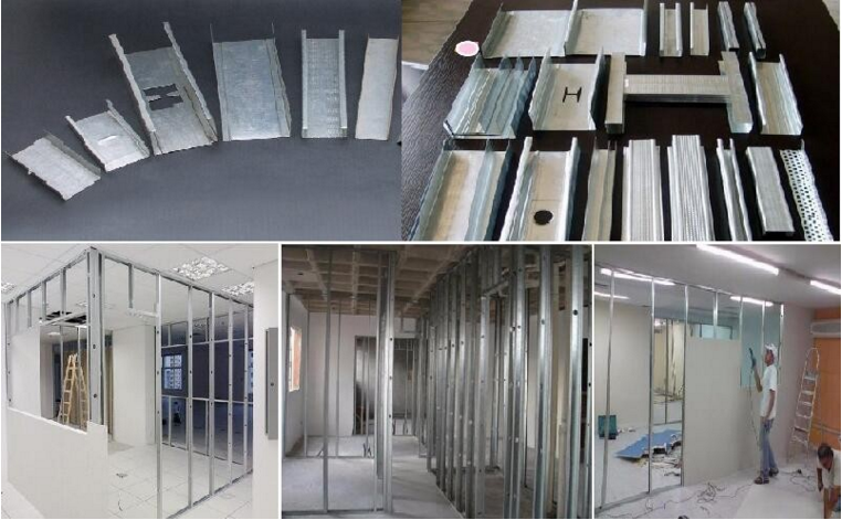 C shape channel steel structure purlin roll forming machine