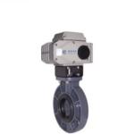 DN50 - DN300 UPVC Electric Butterfly Valve Straight Through Type For Irrigation