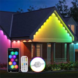 China CE Certified RGB Point Light Source LED Eave String Lights for Christmas Decorations factory