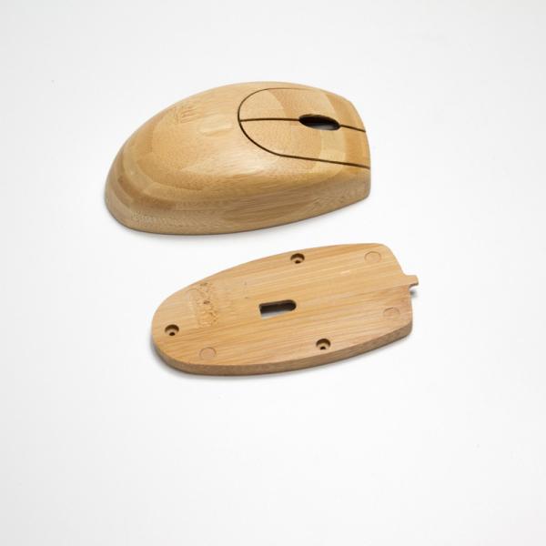 Bamboo Wireless Optical Mouse, Fashionable Natural Wooden Wood Mice with USB