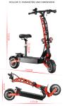 Max Speed 85KM/H Fast Scooter 60V 28/33/38AH 5600W Motor Electric Scooter