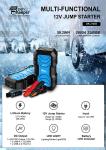 J1202 Emergency Power Supply Ride Cars Booster 12v Car Jump Starter with Led