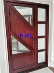 High End Oak Wood Casement Windows Triple Glass Low U - Value Anti Shaping For