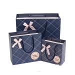 Lattice Style Cardboard Gift Packaging Box With Ribbon Bowknot
