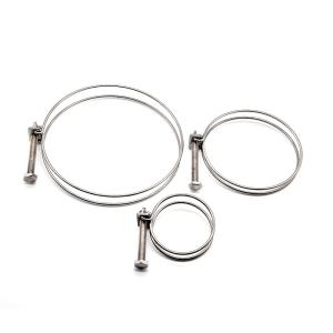 China Rugged Stainless Steel T Bolt Clamps For 1/2 Inch Diameter stainless hose clamps factory