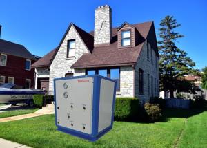 China Residential Cold And Heat Source Heat Pump 380V R32 Refrigerant Meets Minus 45 Degrees 5p 19KW factory