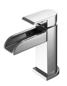 China Chrome Bathroom Tap With Spout Height 83 Mm With Pull Rod Bathroom Fitting factory