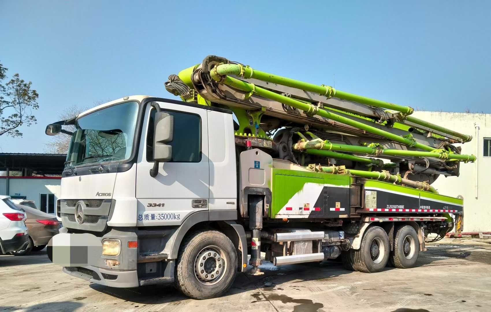 2019year 49meter Secondhand Mounted Concrete Pumping Machinery Equipment Used Concrete Pump Truck for Sale Price