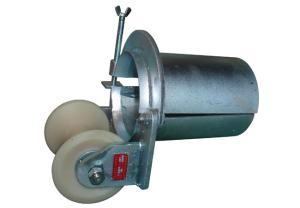 China Bell Mouth Type Cable drum Pulley Lockable Cable Pulling Rollers factory