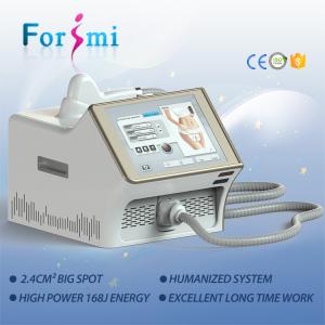 China Portable painless 15 inch screen 1800w input power 808 nm diode laser back hair removal factory
