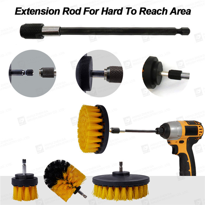 20pcs Scrubber Drill Brush Set Polishing Pad Car Cleaning Brushes For Screwdriver Washing Brush Car Cleaning Tools