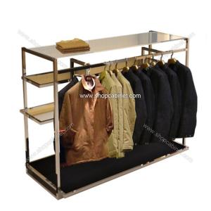 China hanging clothing shelf,placing clothes shelf factory