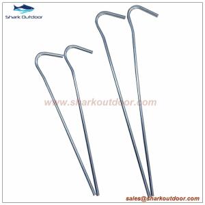 China Steel round wire tent peg tent stake 7&quot; or 9&quot; factory