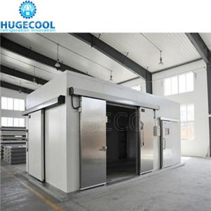 China Stainless Steel 100mm Manual Cold Room Sliding Door with Escape Lock and Air Curtain factory
