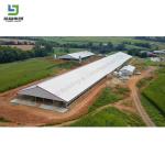Hot Dipped Galvanized Steel Frames Prefab Chicken House Poultry Farm House Cow