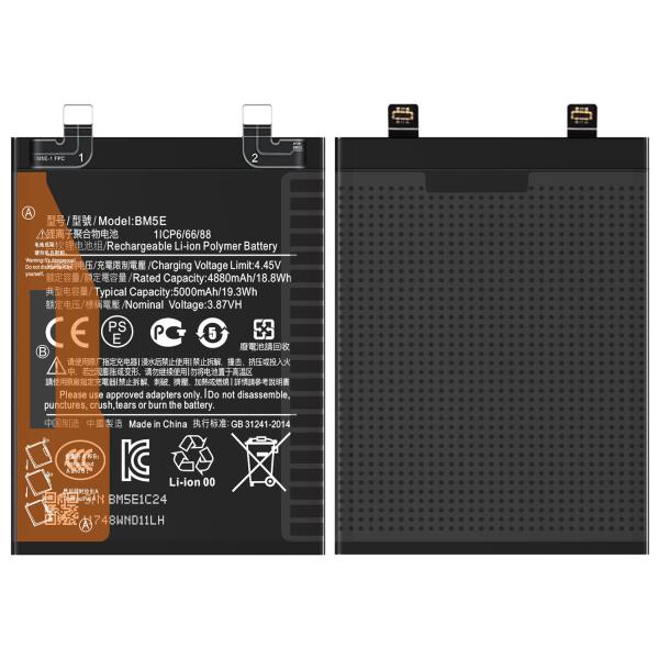 5000mAh 3.87V RECHARGABLE Battery BM5E for Xiaomi Redmi K50 Pro /22021211RC/