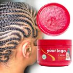 Unisex 48 Hours Strong Hold Hair Styling Gel Red Shine Jam 16 oz Custom Braiding