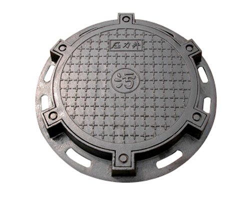 China Sand Blasting Cast Iron Manhole Cover Round Sanitary Sewer En124 D400 factory