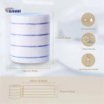 12x42cm Microfiber Cleaning Mop White Fabric Blue Stripes Non-Woven Cloth