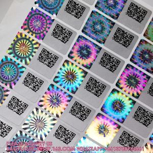Security Labels QR Code Anti Counterfeiting Sticker 3D Self-Adhesive VOID