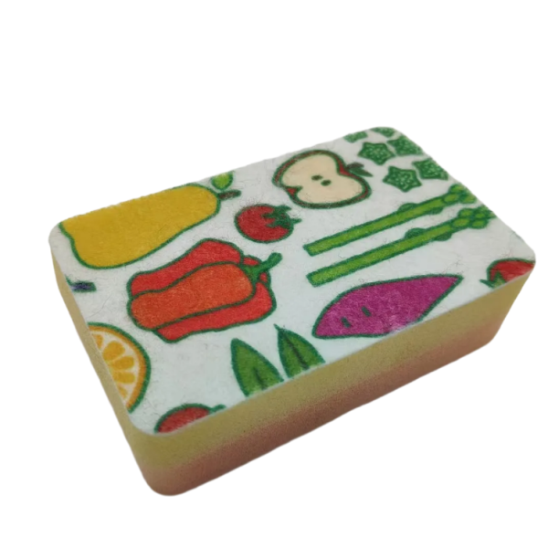 Custom Floral Pattern Composite Sponge - Durable Multi-Color