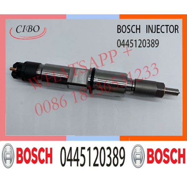 China 0445120389 with nozzle DLLA143P1696 for Wechai WP12 Diesel Fuel Common Rail Injector 612630090012 612640090001 factory