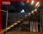 Straight Stringer Staircase VK05S Tempered Glass, 304 Stainless steel glass