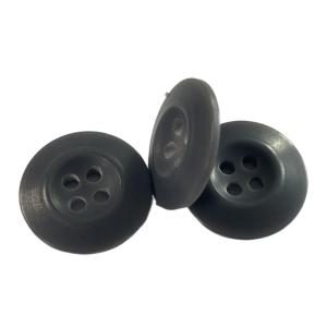 China Grey Color Melamine Buttons In 30L Round Shape Matt Finished Using On Military Uniforms factory