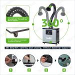 Table Top 200w 3 Layers Xs350-2 Solder Fume Extractor Black And Grey Color