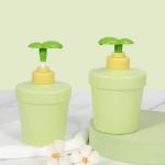 Umetass Green Children's Plastic Shampoo Bottle With Pump Travel Shampoo And