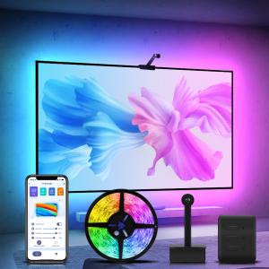 China RGBIC TV Ambient Lighting Sync , 3.4m TV Backlights With Camera factory
