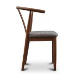 Vintage Coffee Shop Furniture Solid Wood Dining Wishbone Chair with Cushion and