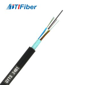 China GYTS Outdoor G652D G657A Fiber Optic Cable Singlemode with PE sheath factory