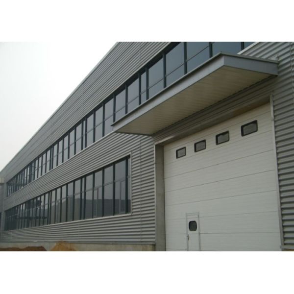 Waved wall panel fireproof glass wool steel structure workshop