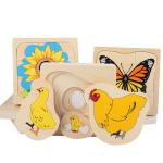 Montessori early childhood education toys growth process Montessori animals and