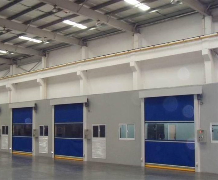 Workshop Industrial High Speed Roll Up Doors PVC Fast Action Doors