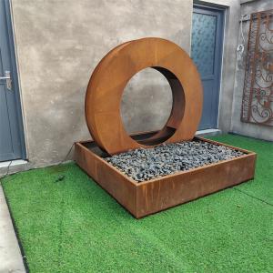 China SGS Decorative Outdoor Corten Steel Rain Curtain Water Feature 2mm Thick factory