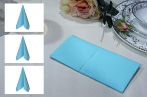 China SGS FDA Sky Blue 40x40cm Luxury Paper Napkin Absorbent For Christmas factory