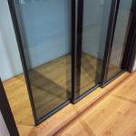 Sliding Tempered Glass Door with Water-Resistant Design for High-End Apartments