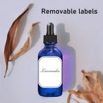 Dropper Bottle 2 Oz, Glass Eye Dropper Bottles For Essential Oils With Labels