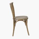 Vintage X Cross Back Wood Chair for Hotel Wedding Event Restaurant Banquet