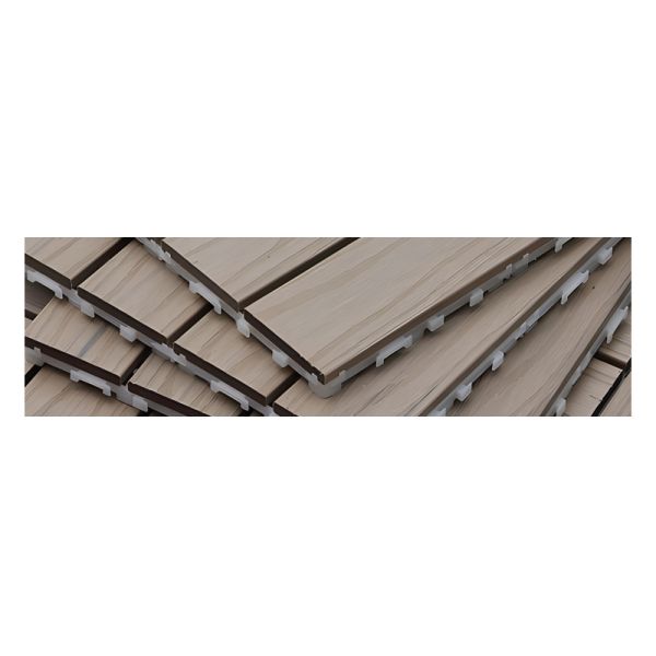 Stylish And Durable Wood Plastic Composite Decking Tile With Solid Structure