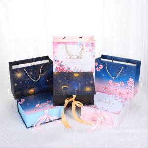 China Recycled Materials Custom Logo Baby Clothes Gift Box Set Packaging Boxes With Ribbon factory