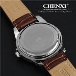 Top Quality Genuine Leather Watch 005A6D Hot Sale Stainless Steel Caseback