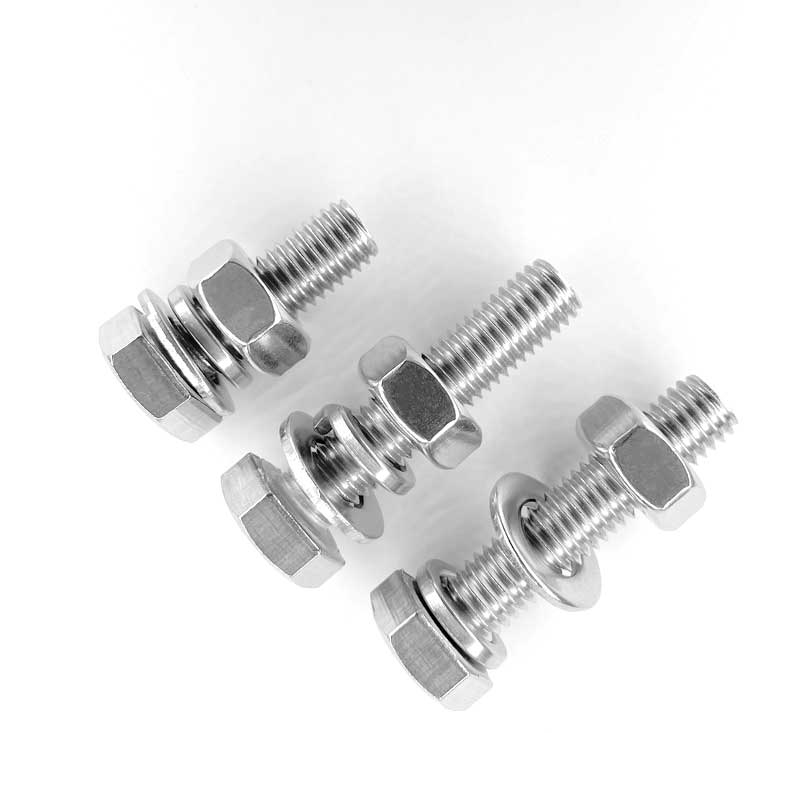 Stainless Steel A2 A4 DIN931 Partial Half Thread Hex Bolt and Nut with Washer Stock