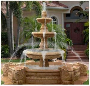 China New Deisgn Three Basin Carved Fountain factory