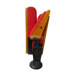 Solid Wood Armrest Folding Conference Chair Prayer Church Red Portable Theatre