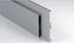 Aluminum Foil Brushed Black Pvc Skirting Plastic Kitchen Cabinet Plinth